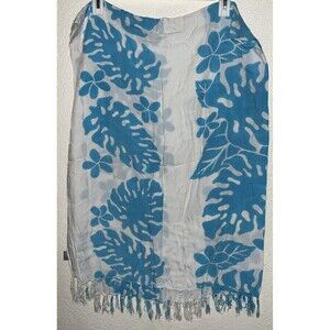 Tropical Sarong Wrap Side Fringe One Size Fits All 52x46